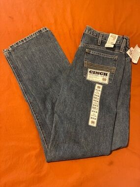 Cinch Men's Slim Fit Blue Denim Jeans